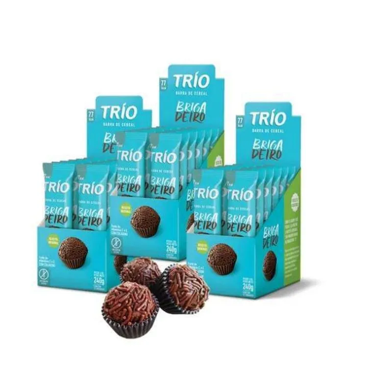 Barra De Cereal Trio Brigadeiro 20g Display 24 Unidades