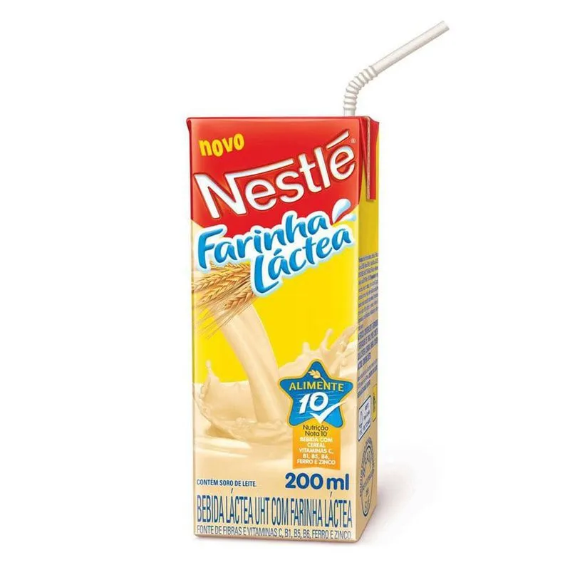 Bebida Lactea Nestle Farinha Lactea 200ml- 30 Unidades