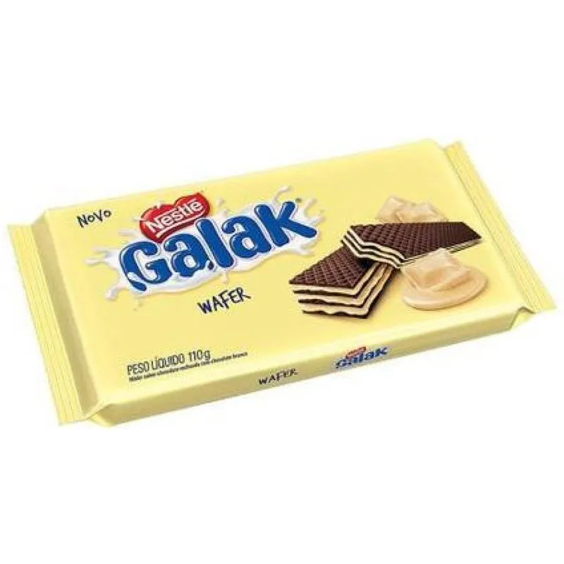Biscoito Wafer Galak Nestle 110g- 20 Unidades
