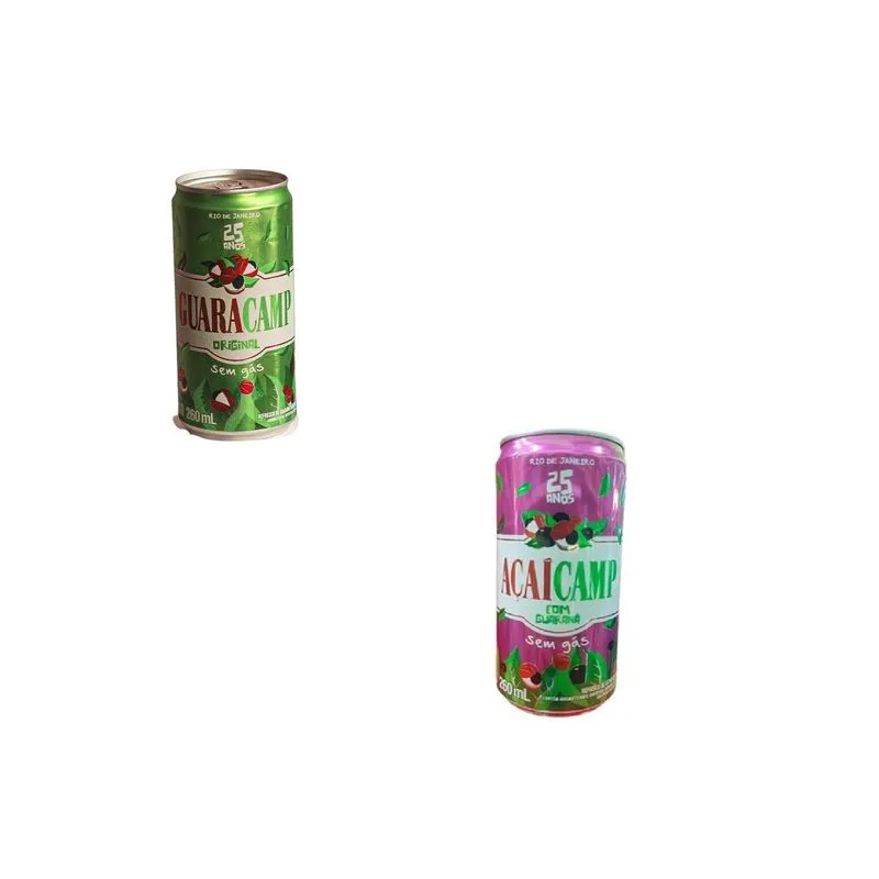 Guaracamp Guarana Natural Pack Com 6 + 6 Latas Sabor Açai