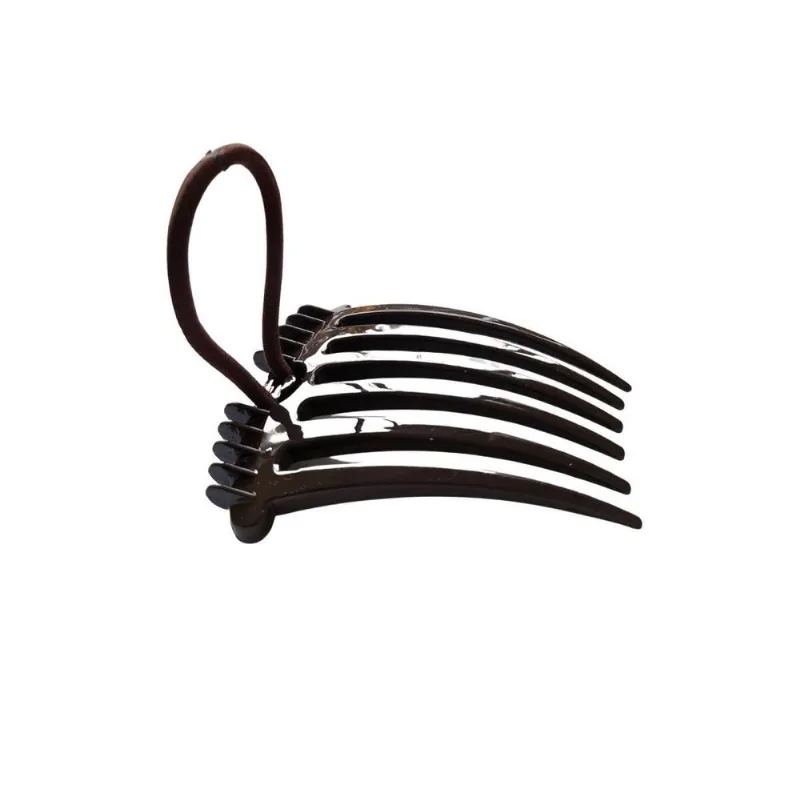 Pente Marrom Volume Para Rabo De Cavalo Cabelo Acessório