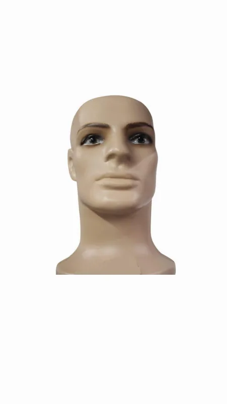 Manequim Masculino Peruca Óculos Chapéu Fone De Ouvido
