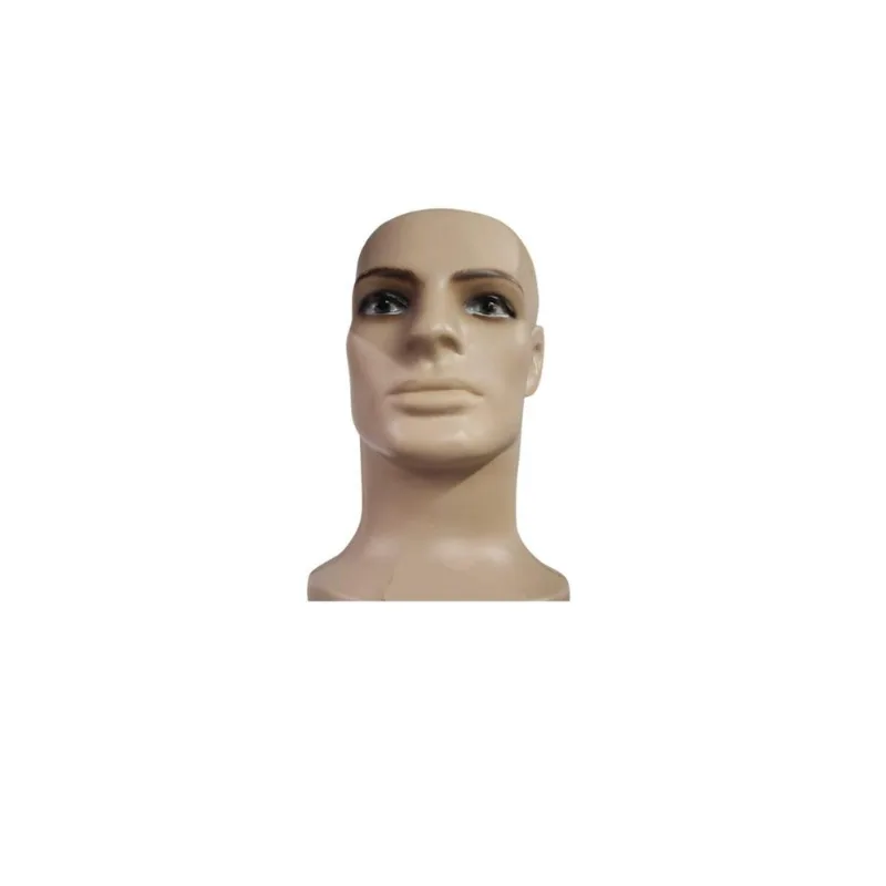 Cabeça De Manequim Masculino Em Pvc Visor Peruca
