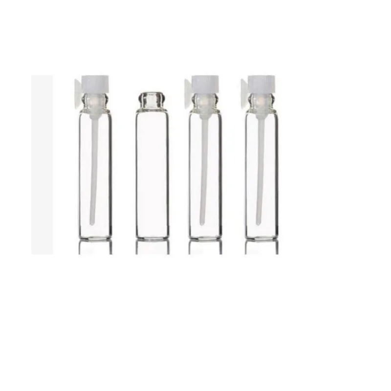 Kit 100 Frascos Flaconete Vidro Para Amostra 1 Ml Tampa