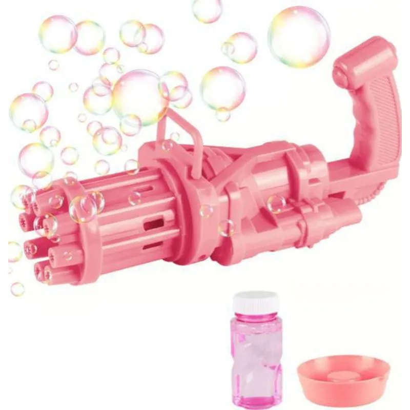 Máquina Lança Bolha Brinquedo Rosa