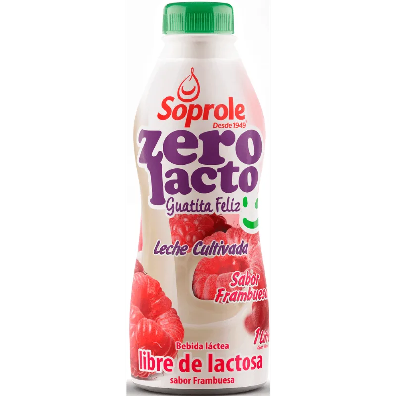 Leche Cultivada Zerolacto Frambuesa 1 L