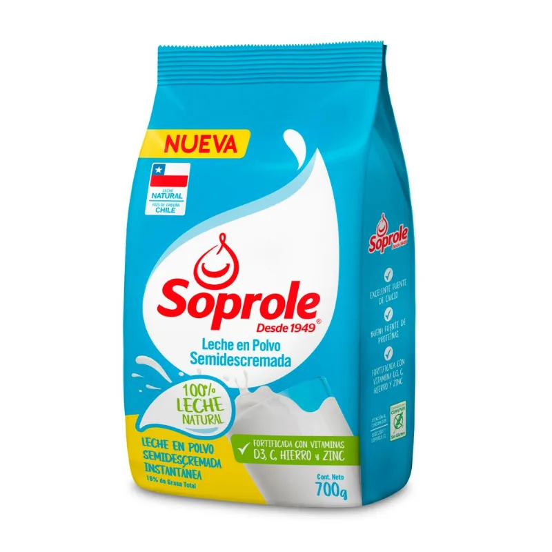 Leche Polvo Soprole Semidescremada 700 g