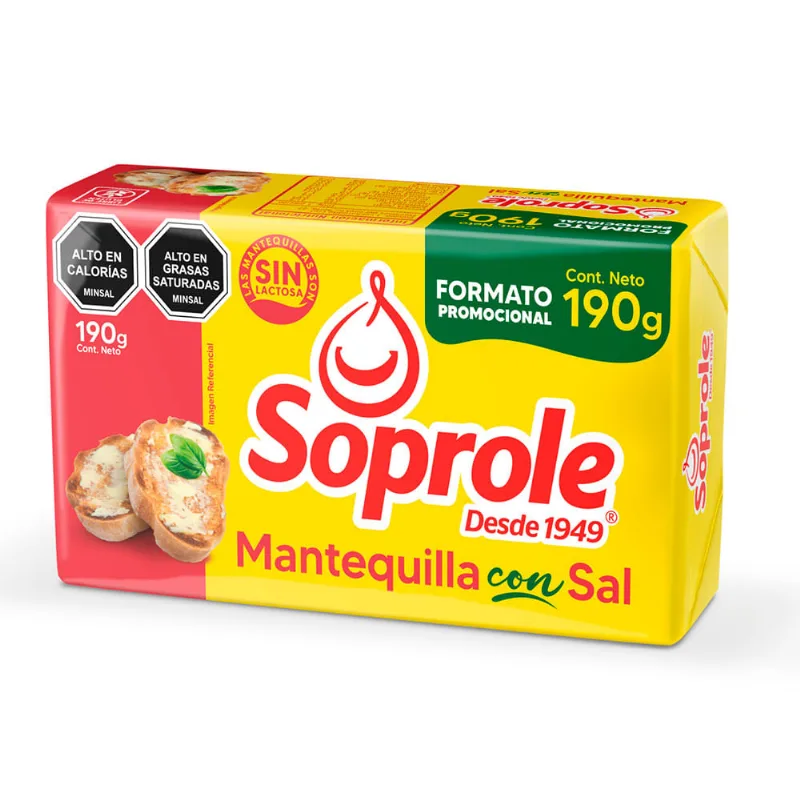 Mantequilla Soprole con Sal 190 g