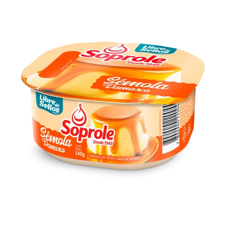 Postre Soprole Sémola Damasco 140 g