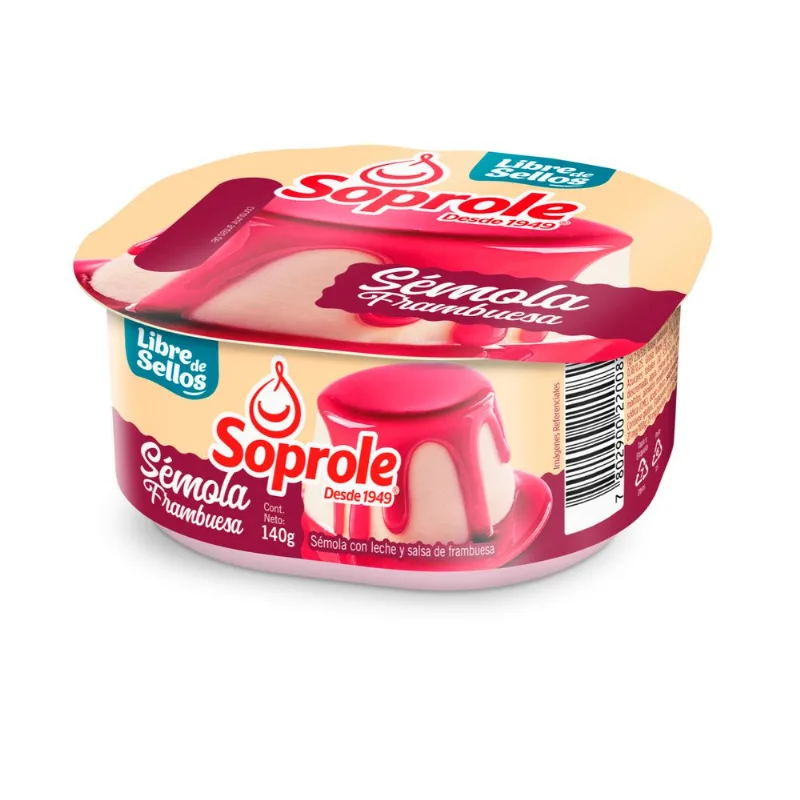Postre Soprole Sémola Frambuesa 140 g
