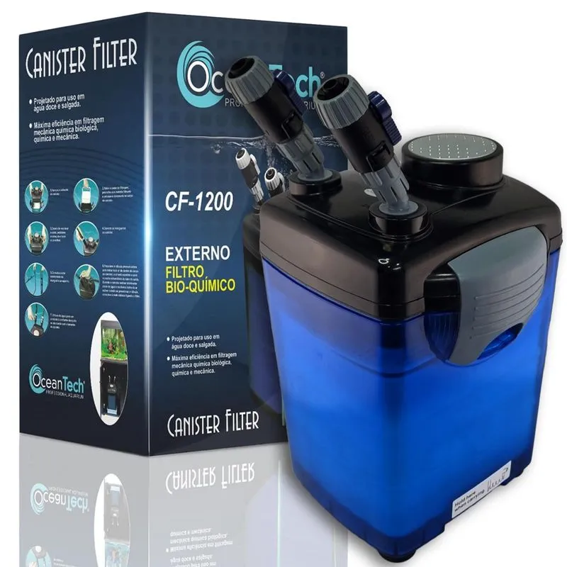 Filtro Para Aquários Canister Oceantech Cf 1200-1200l/h 220v