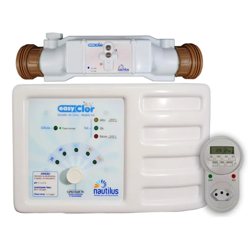 Gerador De Cloro (sal) Nautilus Easyclor G-4 Modelo 15 Al