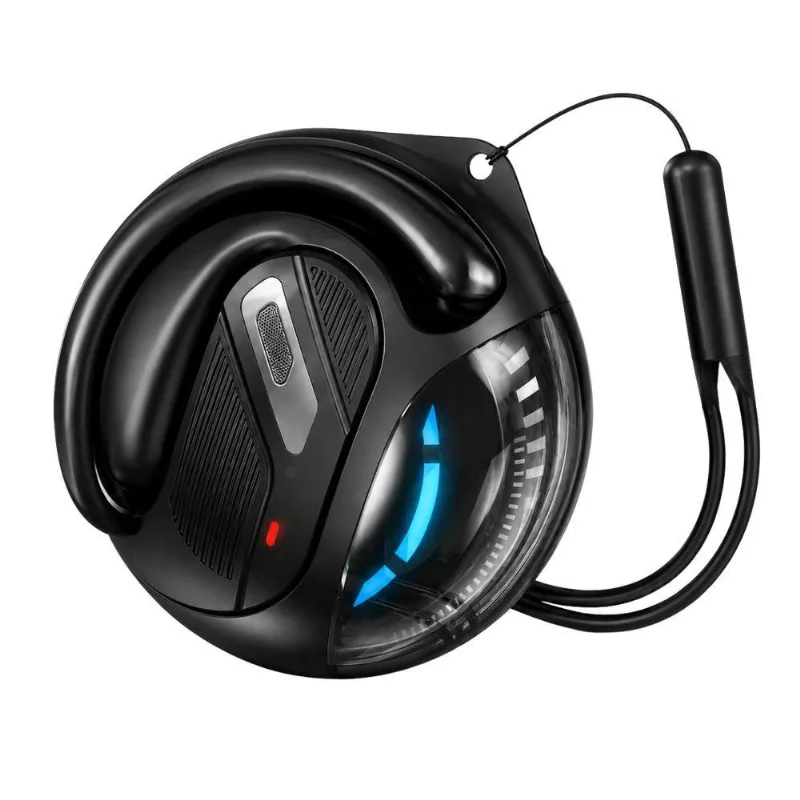 Fone de Ouvido Bluetooth MDM Pingente à Prova D'Água Som HD Bluetooth 5.3 Preto