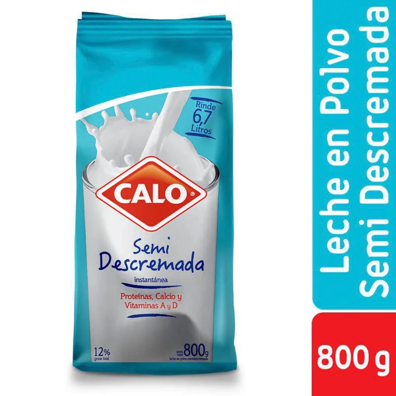 Leche en Polvo Semi Descremada 800 g