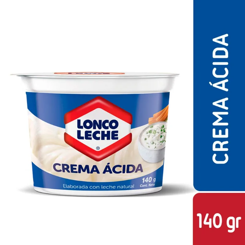 Crema Ácida Refrigerada Loncoleche 140 g