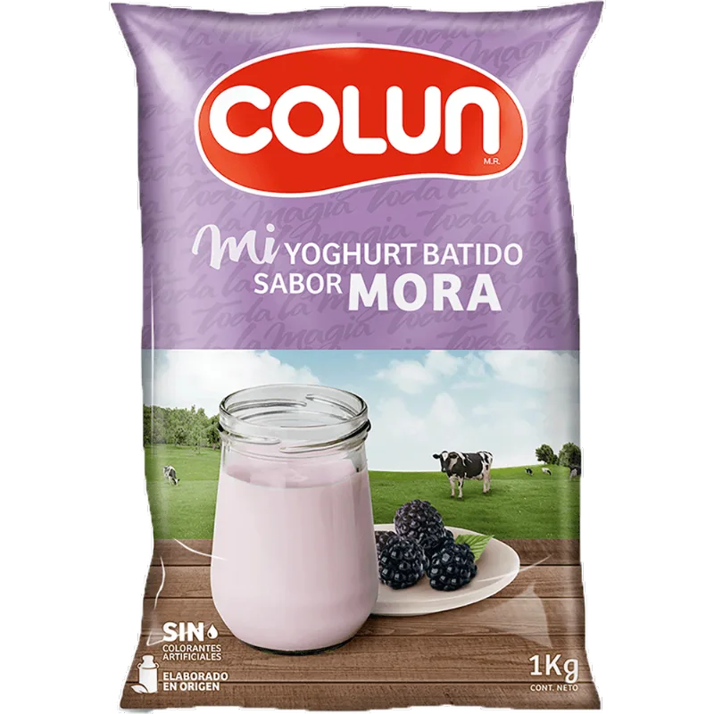 Yogurt Batido Colun Mora 1 kg