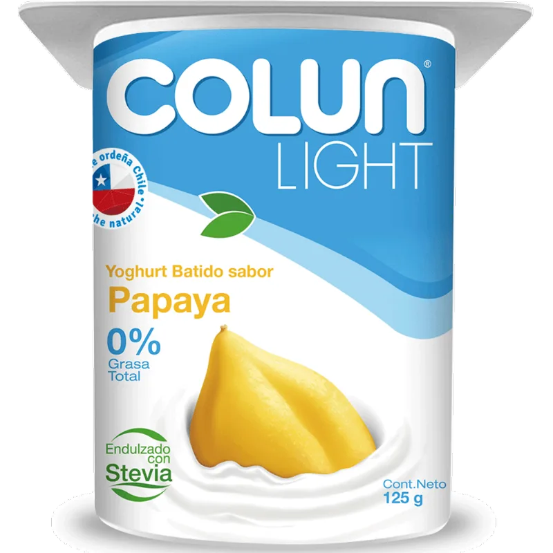 Yogurt Batido Colun Light Papaya 125 g