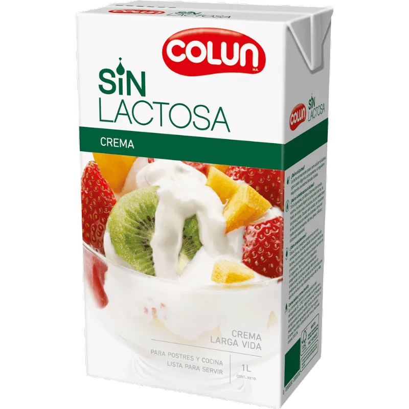 Crema Colun Sin Lactosa 1 L