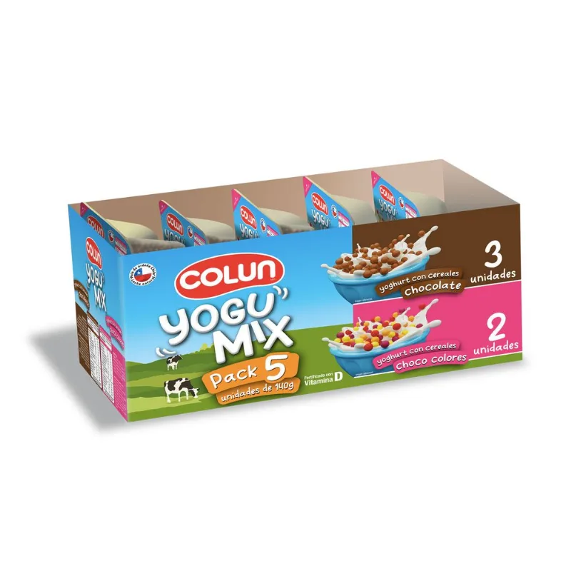 Pack 5 un. Yogurt con Cereal Colun Yogu Mix 140 g