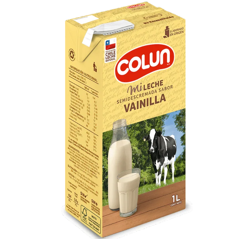 Leche Colun Semidescremada Vainilla 1 L