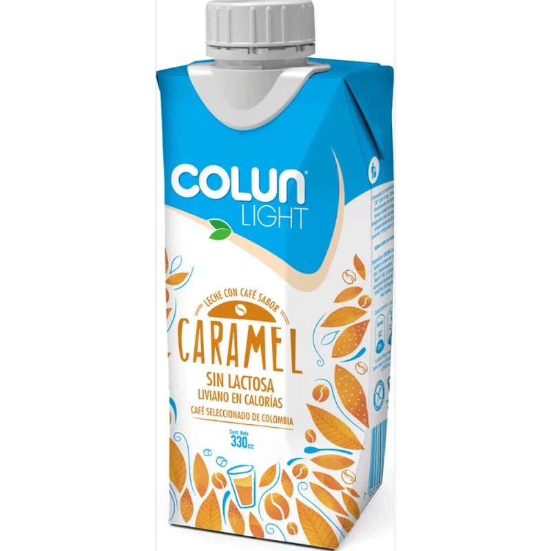 Leche Colun Café Caramelo Light Sin Lactosa 330 cc