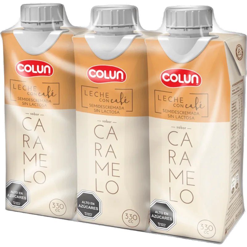 Pack 3 un. Leche Colun Caramelo Prisma 330 ml