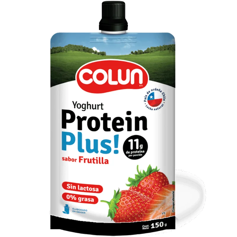 Yogurt Colun Protein Plus Frutilla 150 g