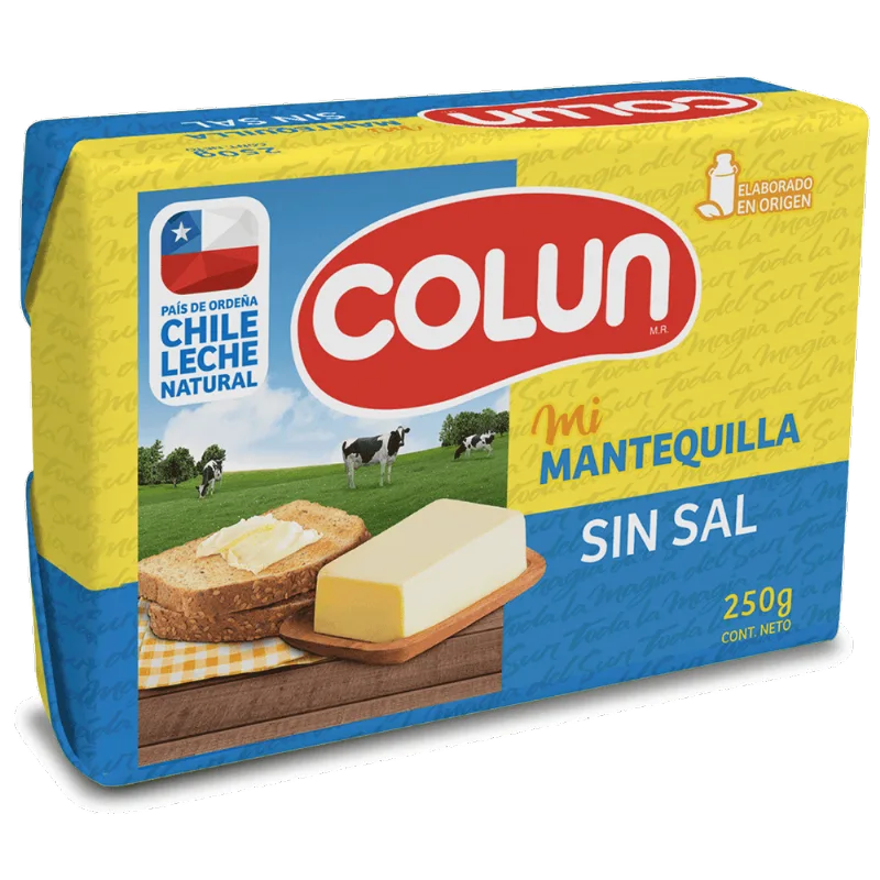 Mantequilla Colun Sin Sal 250 g