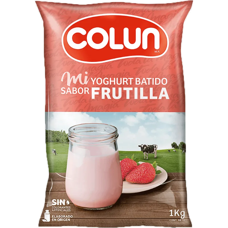 Yogurt Batido Colun Frutilla 1 kg