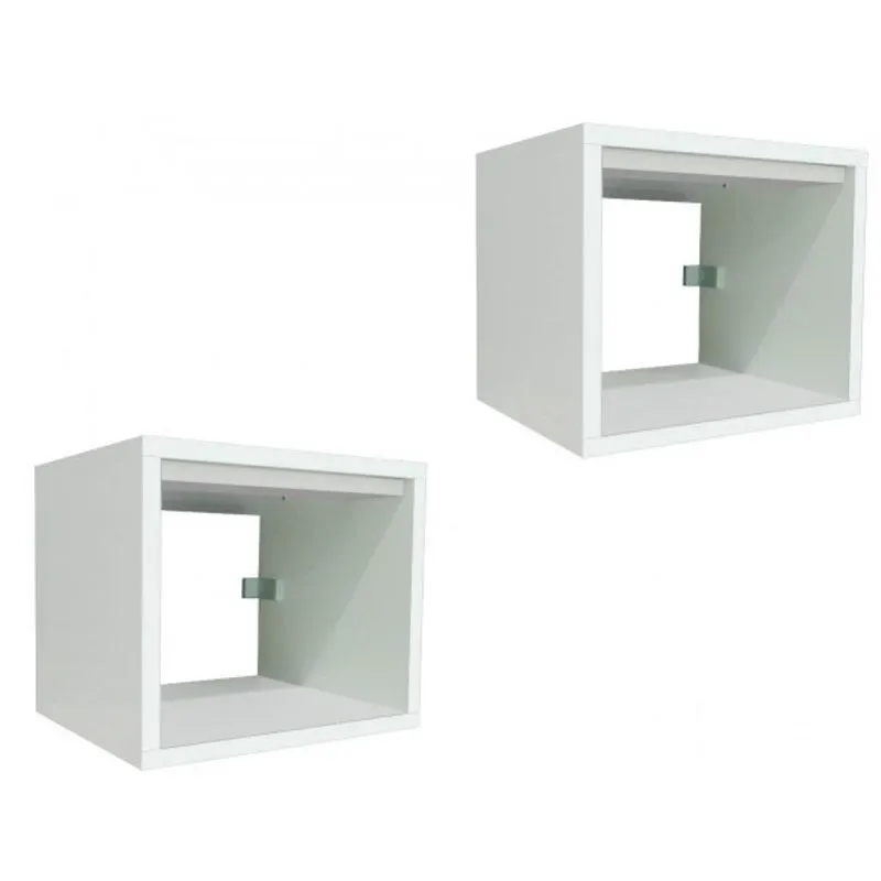 Kit 2 Criados Nicho Decor Livreiro Quarto Escritório Sala