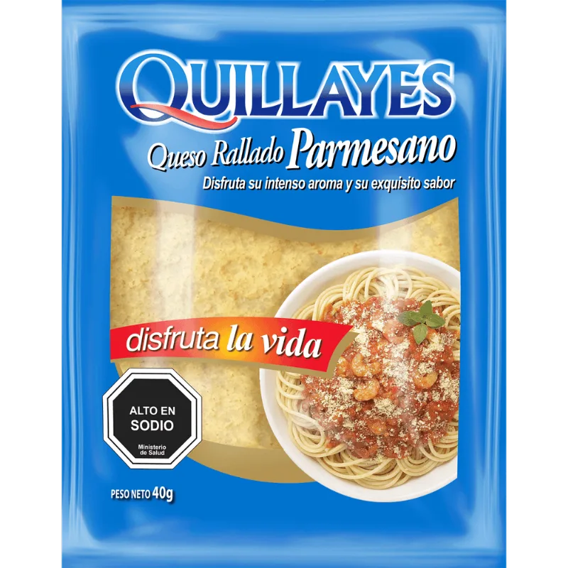 Queso Parmesano Quillayes Envasado Rallado 40 g