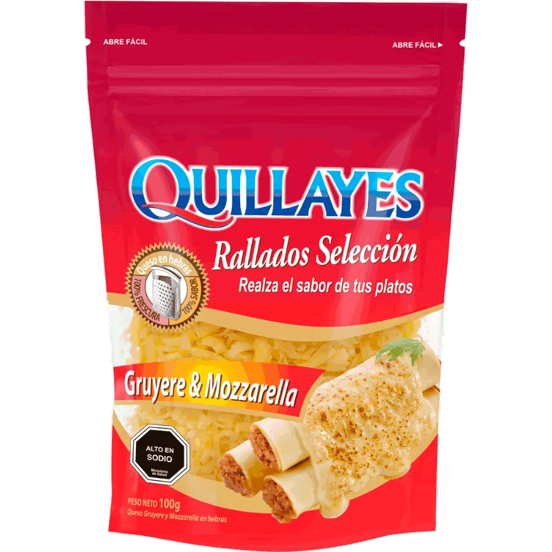 Queso Rallado Mix Quillayes Envasado Rallado 100 g