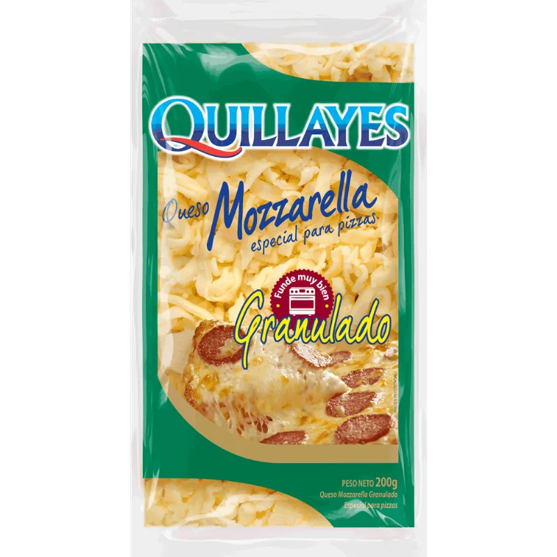 Queso Mozzarella Quillayes Envasado Granulado 200 g