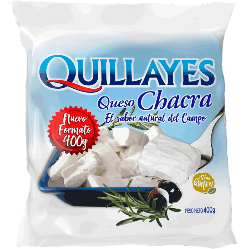 Queso Chacra Quillayes Envasado Trozo 400 g