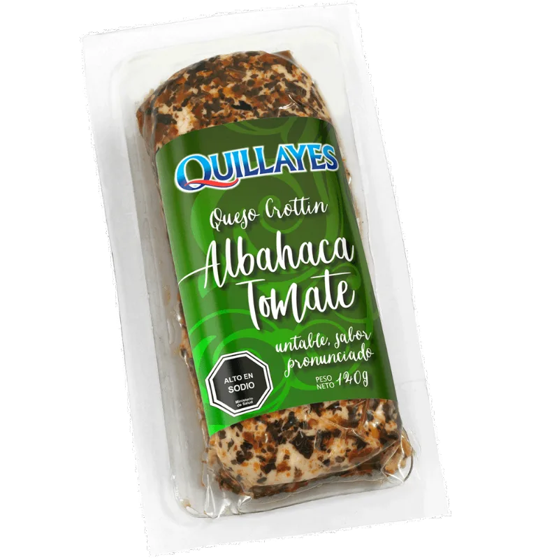 Queso Crottin Albahaca Quillayes Envasado 140 g