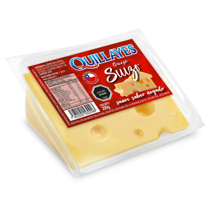 Queso Emmental Quillayes Envasado Trozo 200 g