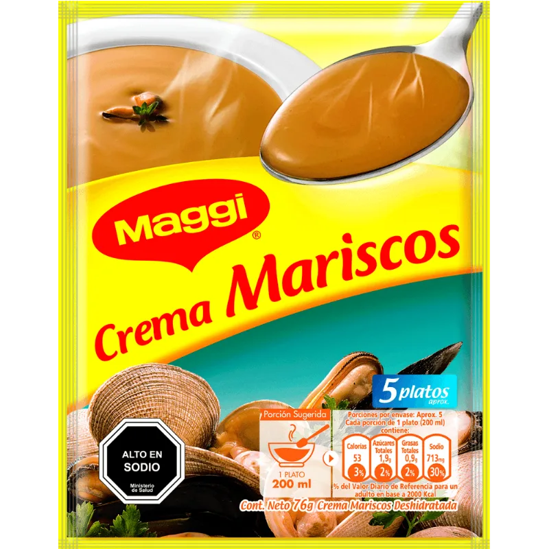 Crema Maggi de Mariscos Sobre 76G
