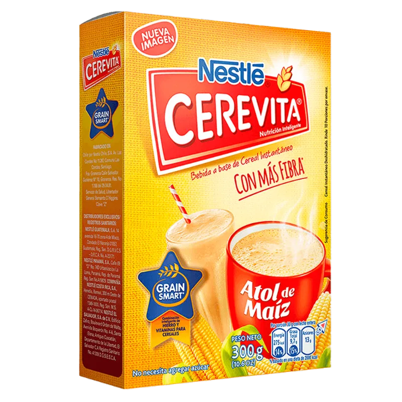 Cerevita Atol de Maíz Cereal Deshidratado 300g CEREVITA® de Atol de Maíz Cereal Deshidratado Caja de 300g