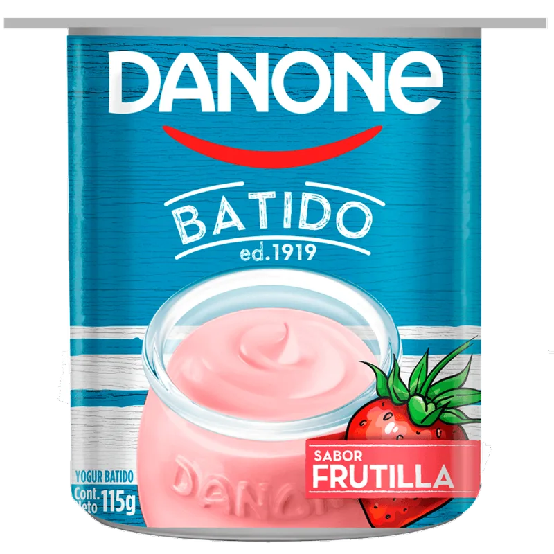 Yogurt Batido Danone Frutilla 115 g