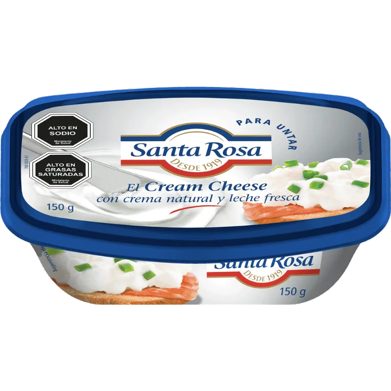 Queso Crema Santa Rosa Envasado Pote 150 g