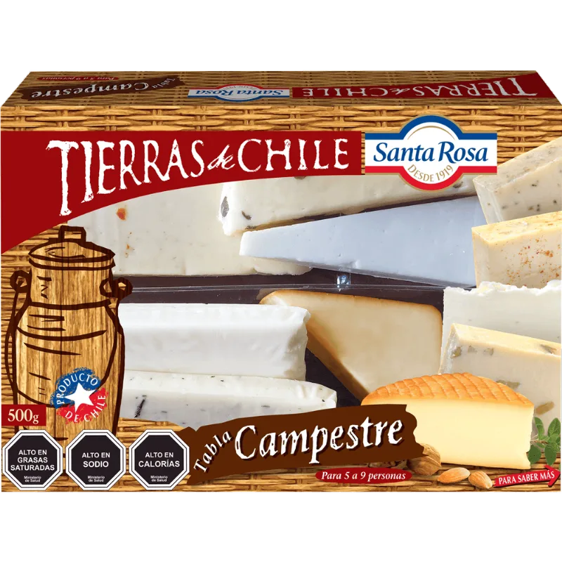Tabla de Queso Santa Rosa Envasado Trozo 500 g