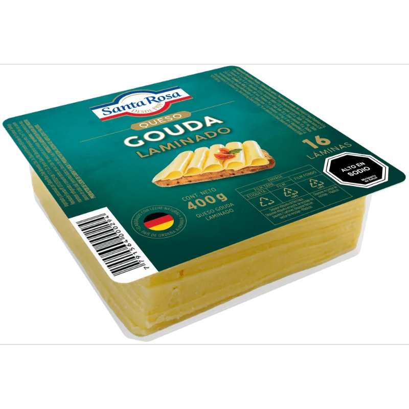 Queso Gouda Santa Rosa Laminado 400 g