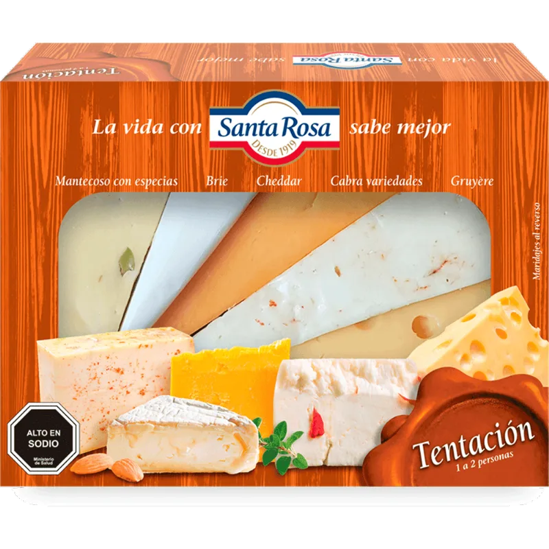 Tabla de Queso Santa Rosa Envasado Trozo 250 g