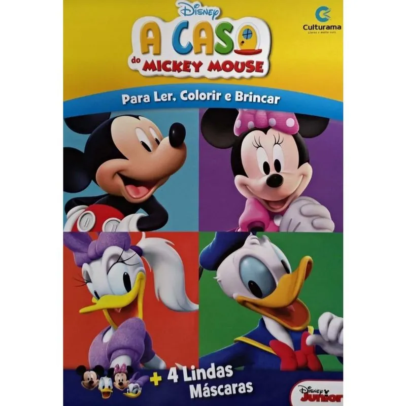 Casa Do Mickey Mouse, a - p/ L. C. b. + 4 Mascara + Marca Página