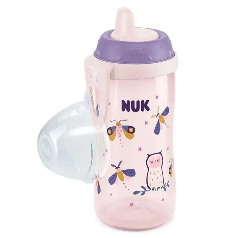 Copo De Treinamento Antivazamento Nuk Bico Rígido 300ml Rosa