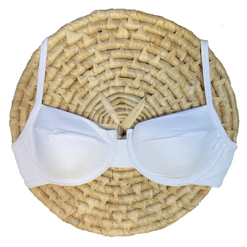 Top Avulso Meia Taça Retrô Branco
