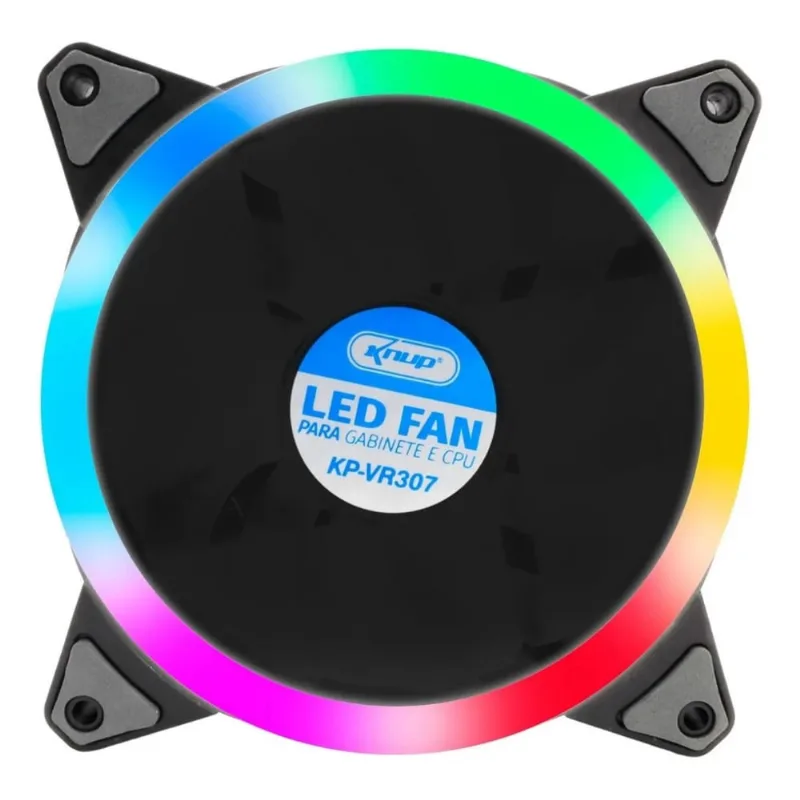 Cooler Fan Led Rgb 120mm Ventoinha Gabinete Cpu Gamer Pc