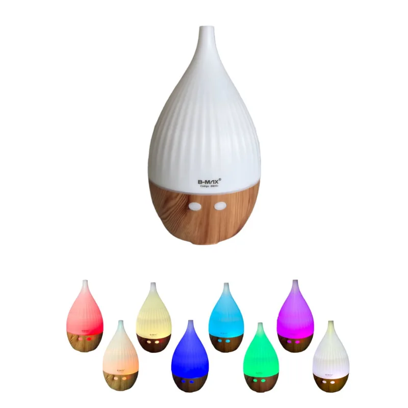 Difusor de Aroma Essencial Umidificador Purificador Controle Remoto 130ml BM-053
