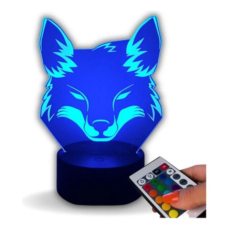 Abajur Luminária Decoração Led 3d Cruzeirense Para Presente