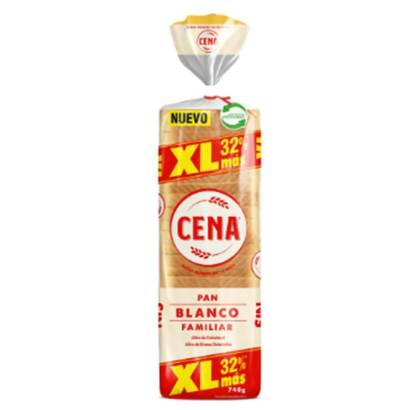 Pan de Molde Cena Blanco XL 740 g